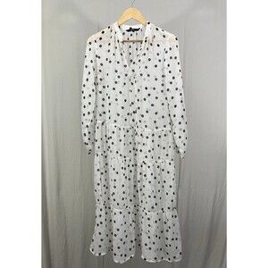Vera Moda Sheer Polka Dot Whimsy Dress Size M
